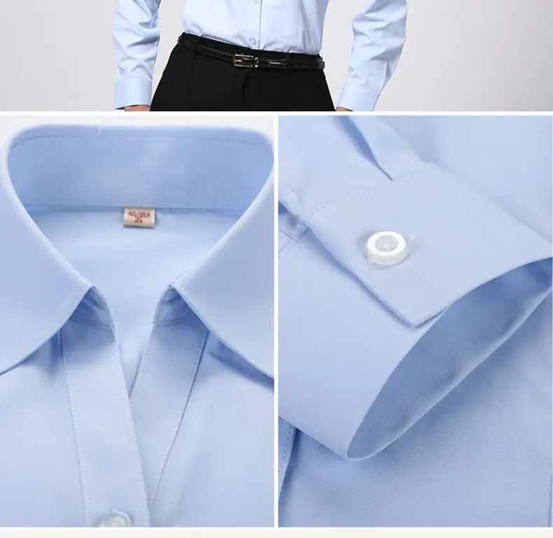 Men Slim Fit Light Blue Shirt with Flap Pocket — feature 32