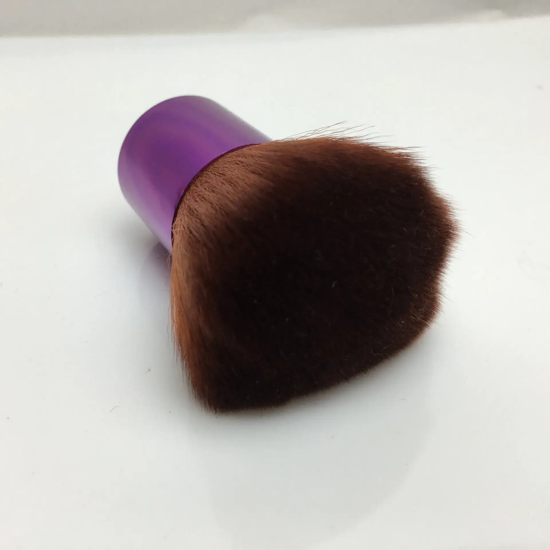 Purple Velvet Blush Brush for Makeup Application - Image 4