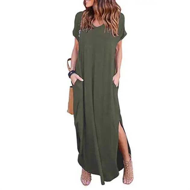 Maroon Long Plus Dress 24 Color 9 Size - Image 16