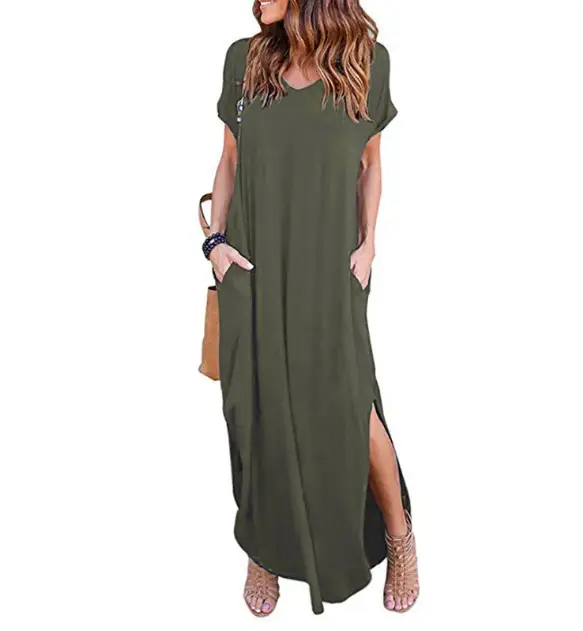 Maroon Long Plus Dress 24 Color 9 Size - Image 5
