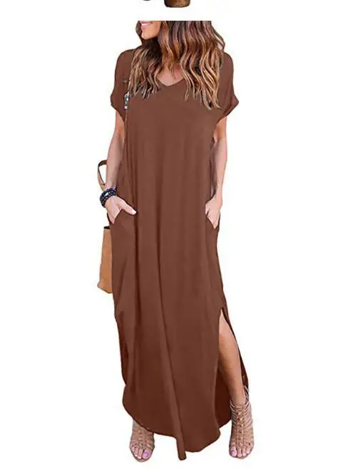 Maroon Long Plus Dress 24 Color 9 Size - Image 6