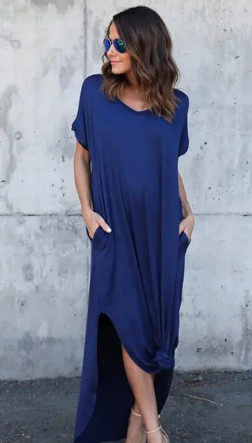 Maroon Long Plus Dress 24 Color 9 Size - Image 9