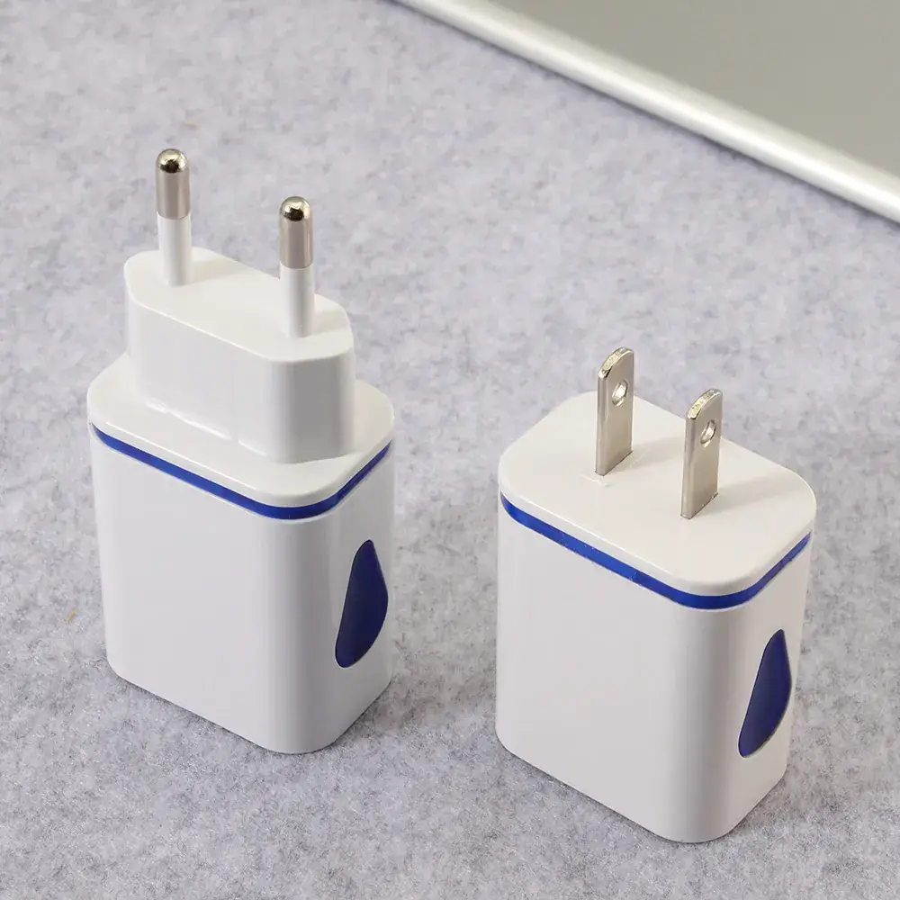 2 Usb Water Drop LED Charger Raindrop Travel Charging Head - Image 5