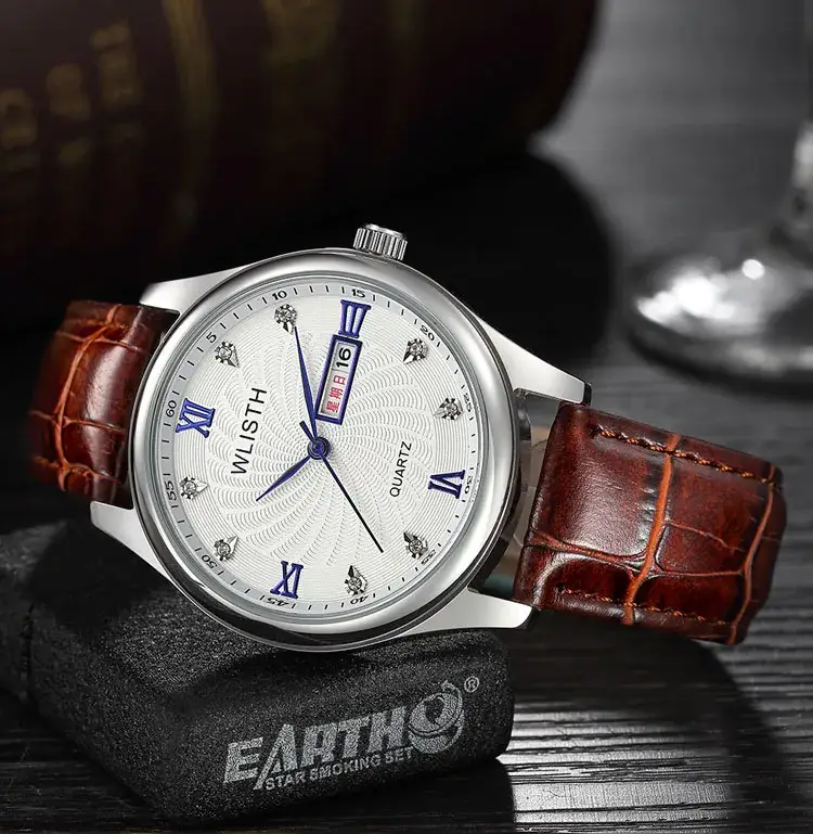 Walishi Gold Silver Watch for Men Waterproof Stainless Steel Belt - Image 5