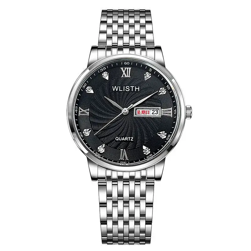 Walishi Gold Silver Watch for Men Waterproof Stainless Steel Belt - Image 7