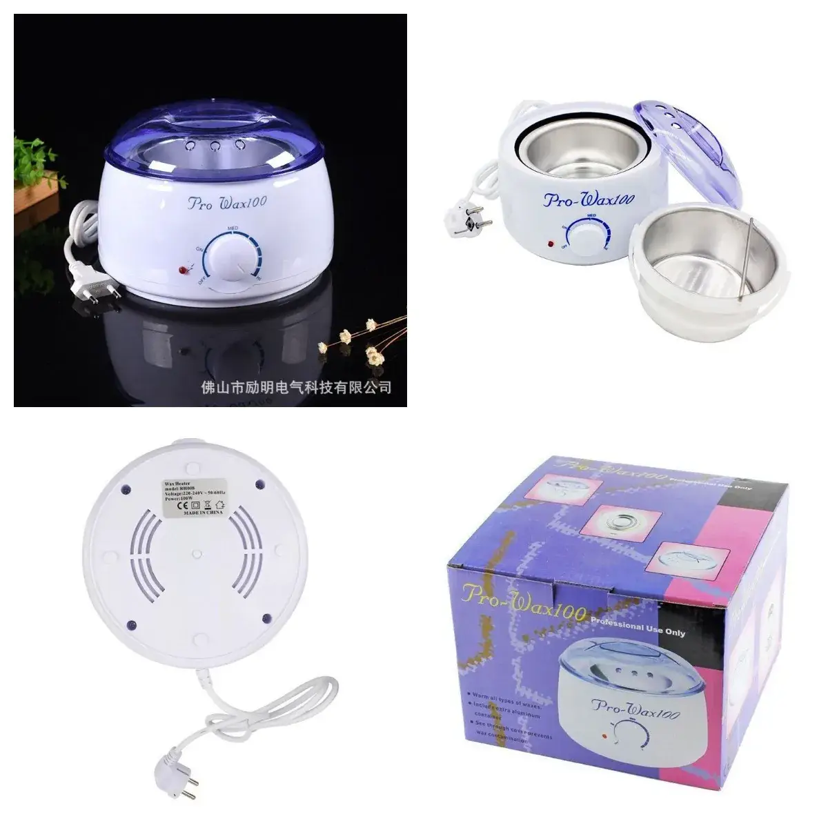 Pro-Wax100 Hand Wax Machine Blue Round Pot - Image 3
