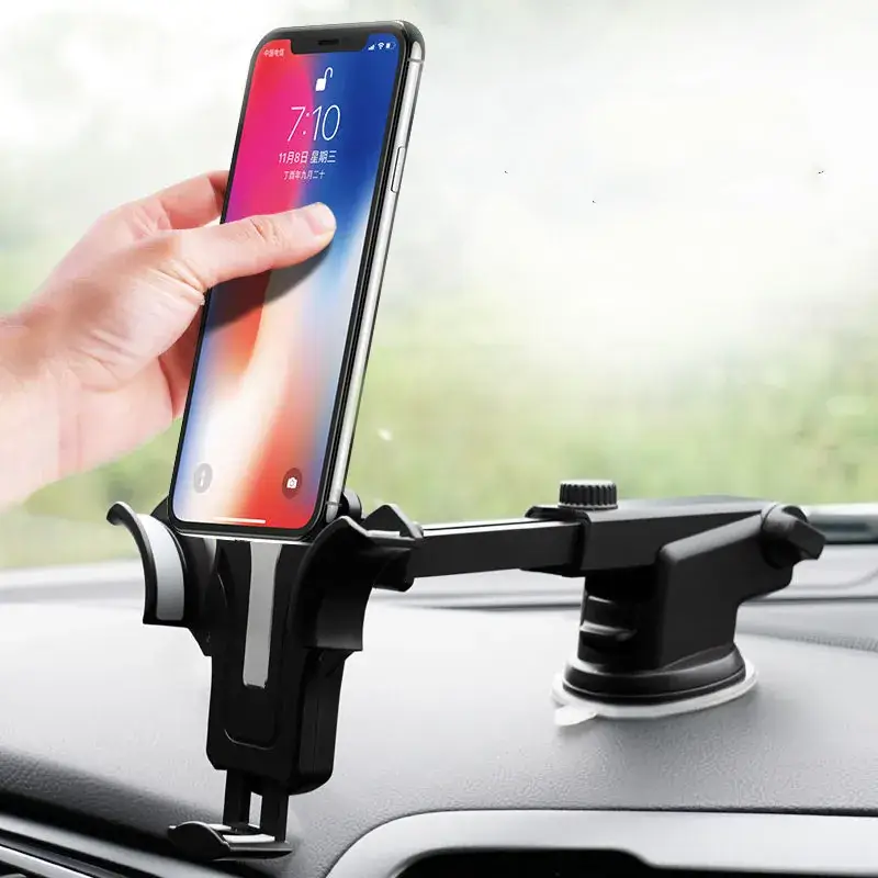 Cross-Border Car Phone Holder Black Suction Cup - Image 4