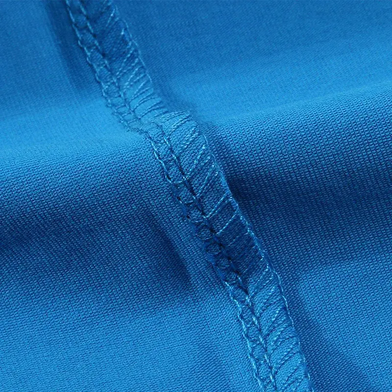Men's Blue Short Sleeve T-Shirt Round Neck Wholesale - Image 12