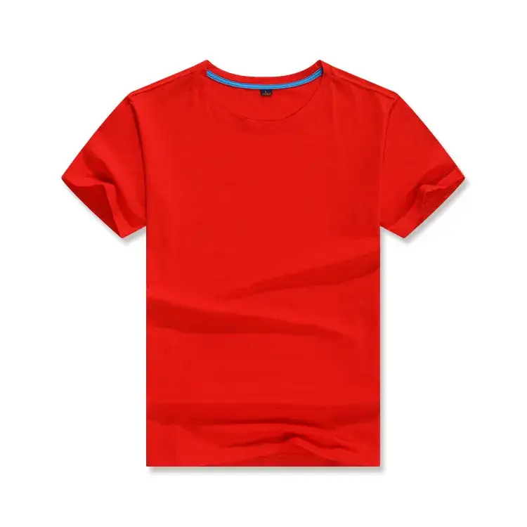 Men's Blue Short Sleeve T-Shirt Round Neck Wholesale - Image 2