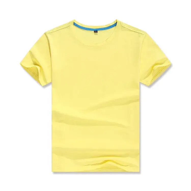 Men's Blue Short Sleeve T-Shirt Round Neck Wholesale - Image 5