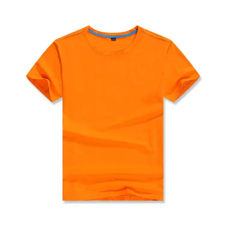 Men's Blue Short Sleeve T-Shirt Round Neck Wholesale - Image 8