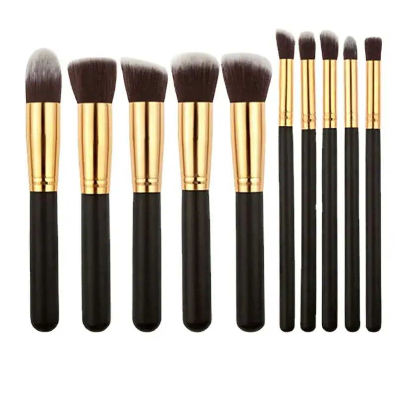 10 Piece Makeup Brush Set for Face & Eye Application - Image 7