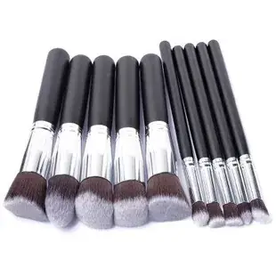 10 Piece Makeup Brush Set for Face & Eye Application - Image 2