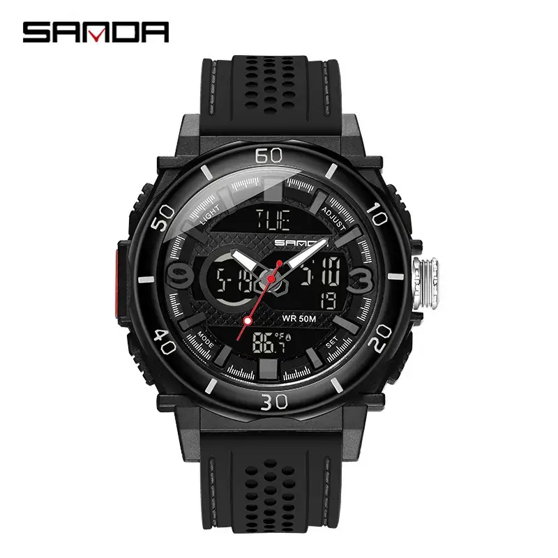 Sanda Multifunctional Electronic Watch Men's Waterproof Sports Watch - Image 6