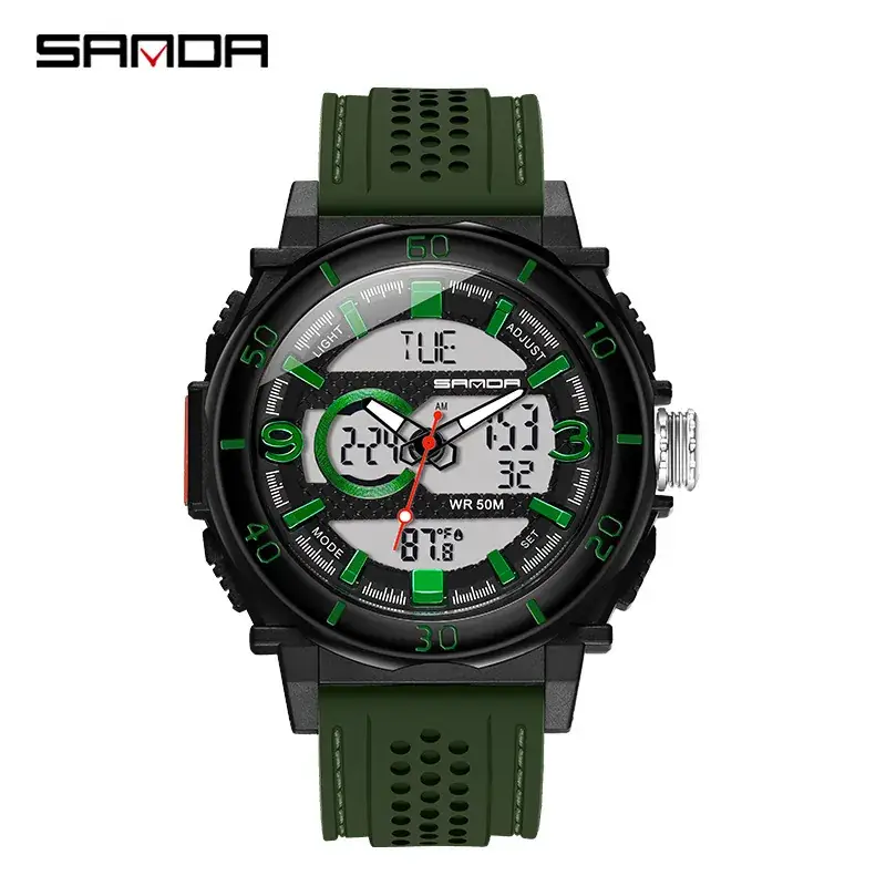 Sanda Multifunctional Electronic Watch Men's Waterproof Sports Watch - Image 9