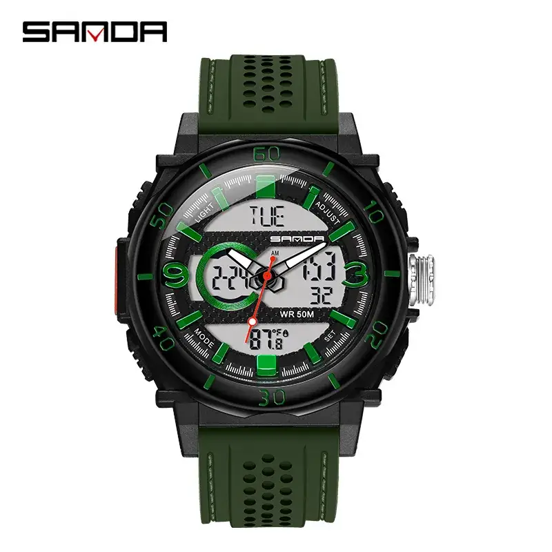 Sanda Multifunctional Electronic Watch Men's Waterproof Sports Watch - Image 4