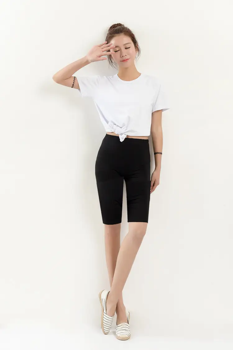 Women's Red Fat Leggings Safety Pants Medium Plus Size - Image 5