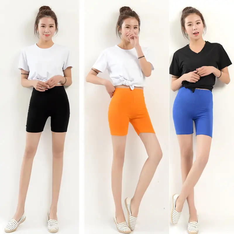 Women's Modal Anti-Exposure Shorts Large Colorful - Image 2