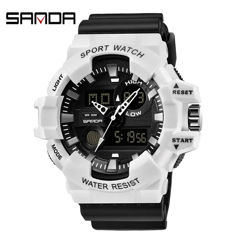 Sanda Sport Watch Blue Water Resistant Electronic Male - Image 28