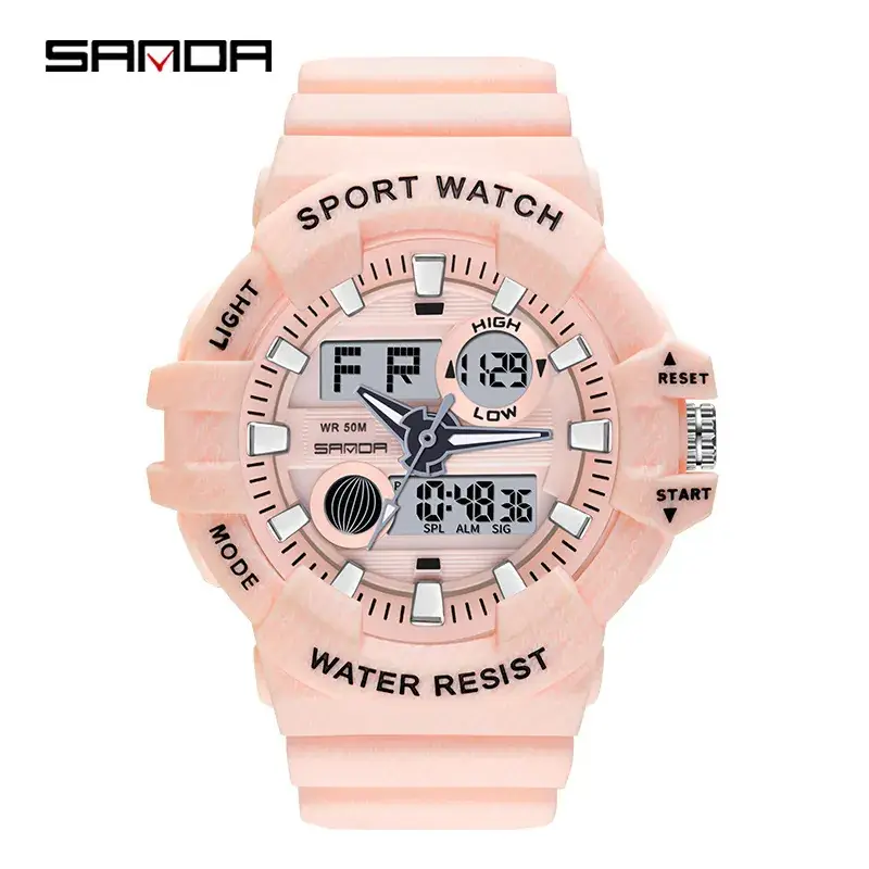Sanda Sport Watch Blue Water Resistant Electronic Male - Image 2