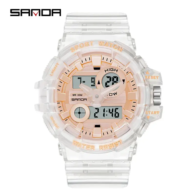 Sanda Sport Watch Blue Water Resistant Electronic Male - Image 7