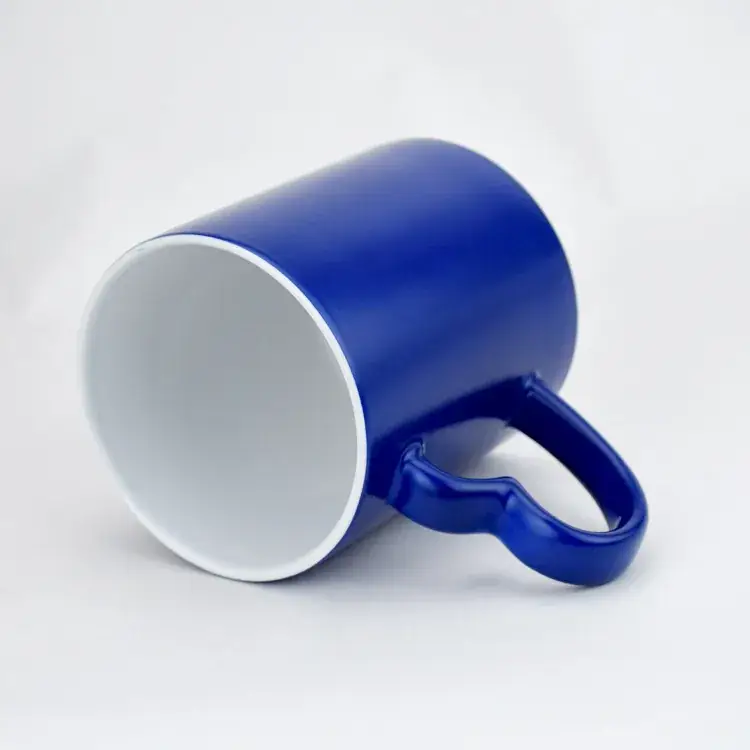 Color Changing Ceramic Mug with Heart Print - Image 3