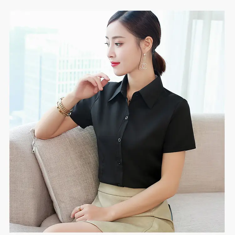 Women's Long Sleeve Anti-Exposure Shirts White Large - Image 117