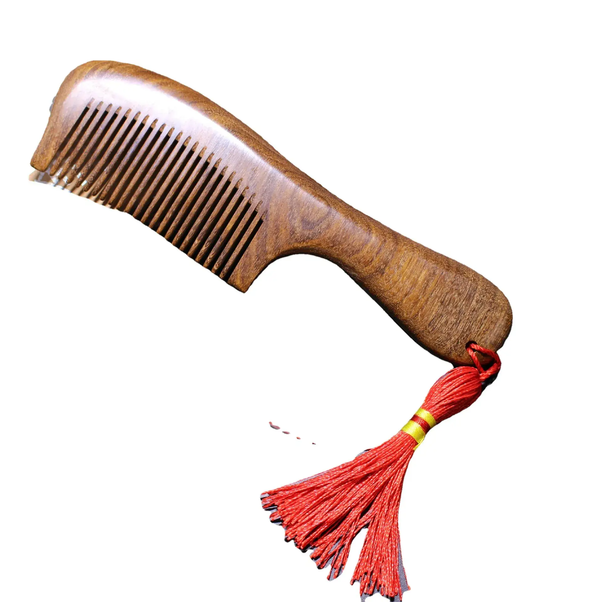 Natural Black Wood Hair Comb for Women - Image 6