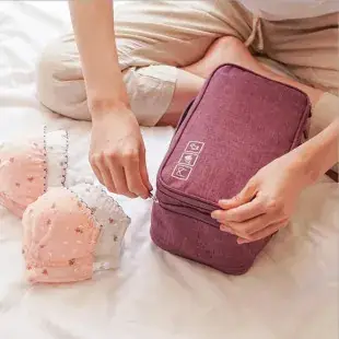 Double Pull Sponge Storage Bag Large Capacity Wash Bag — feature 12