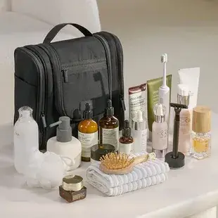 Double Pull Sponge Storage Bag Large Capacity Wash Bag — feature 6