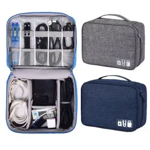 Double Pull Sponge Storage Bag Large Capacity Wash Bag — feature 9