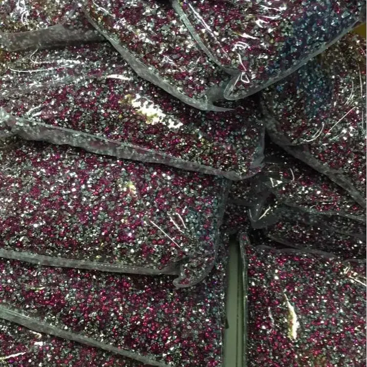 Electroplated Silver Diamond Shoe Bag 12" - Image 5