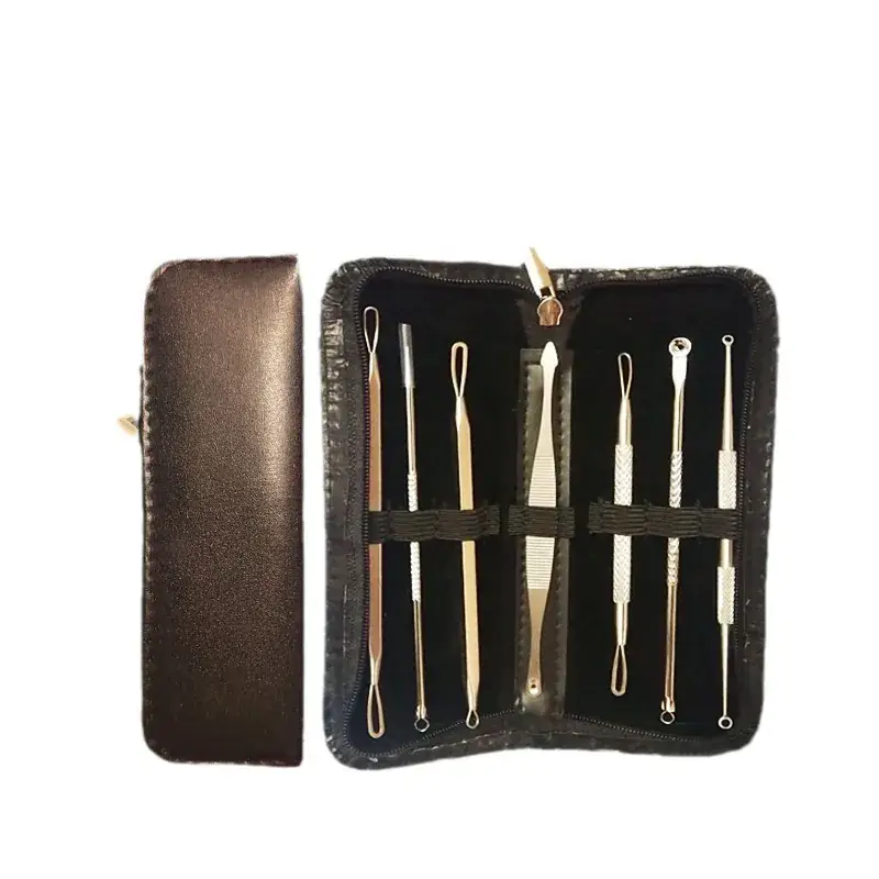 Acne Needle Set for Blackhead Removal with Leather Case
