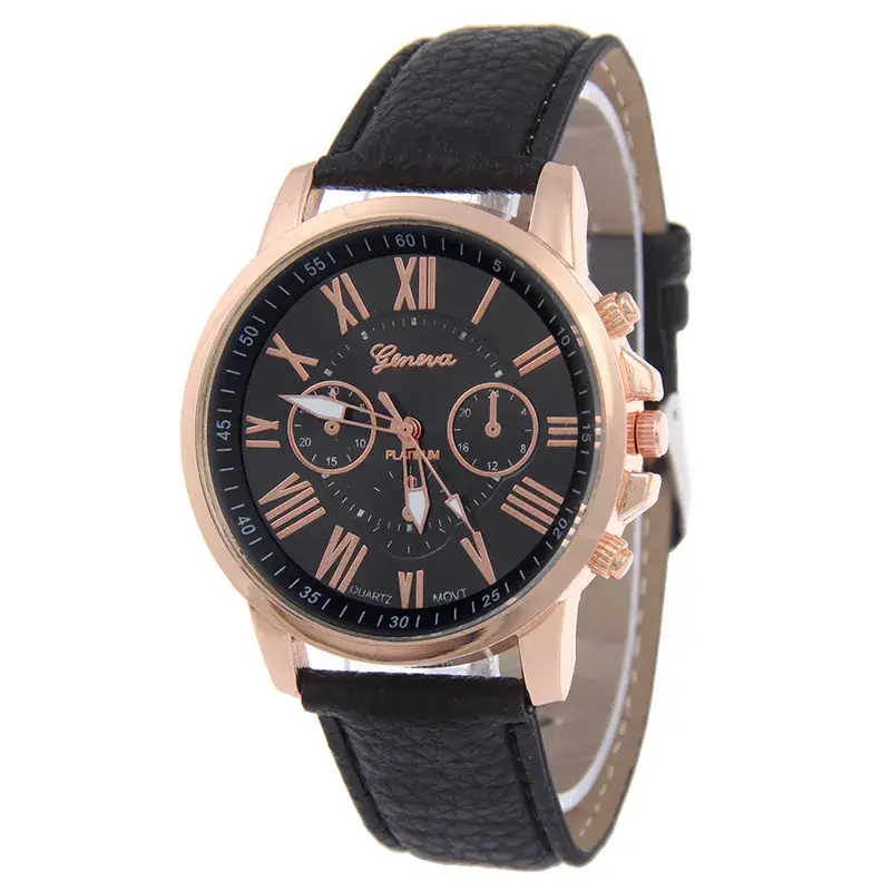 Women's Green Roman Dial Geneva Watch with Rose Gold Case - Image 14
