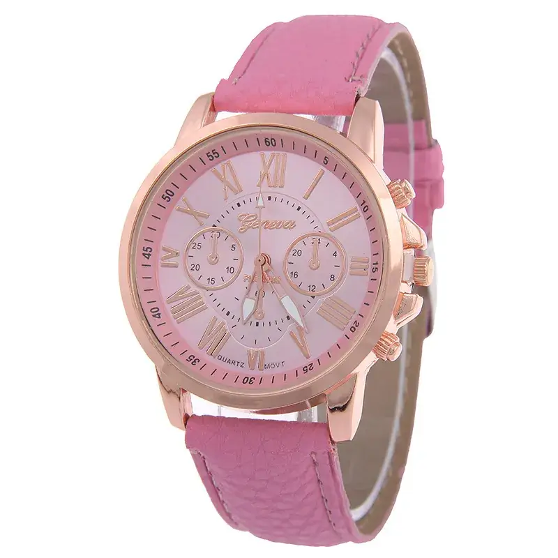 Women's Green Roman Dial Geneva Watch with Rose Gold Case - Image 15