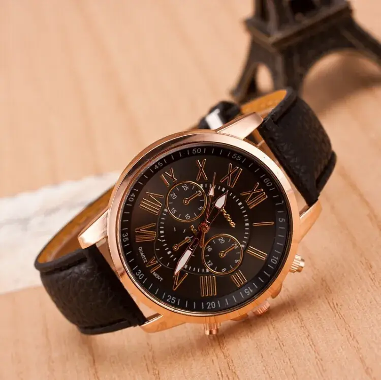 Women's Green Roman Dial Geneva Watch with Rose Gold Case - Image 7