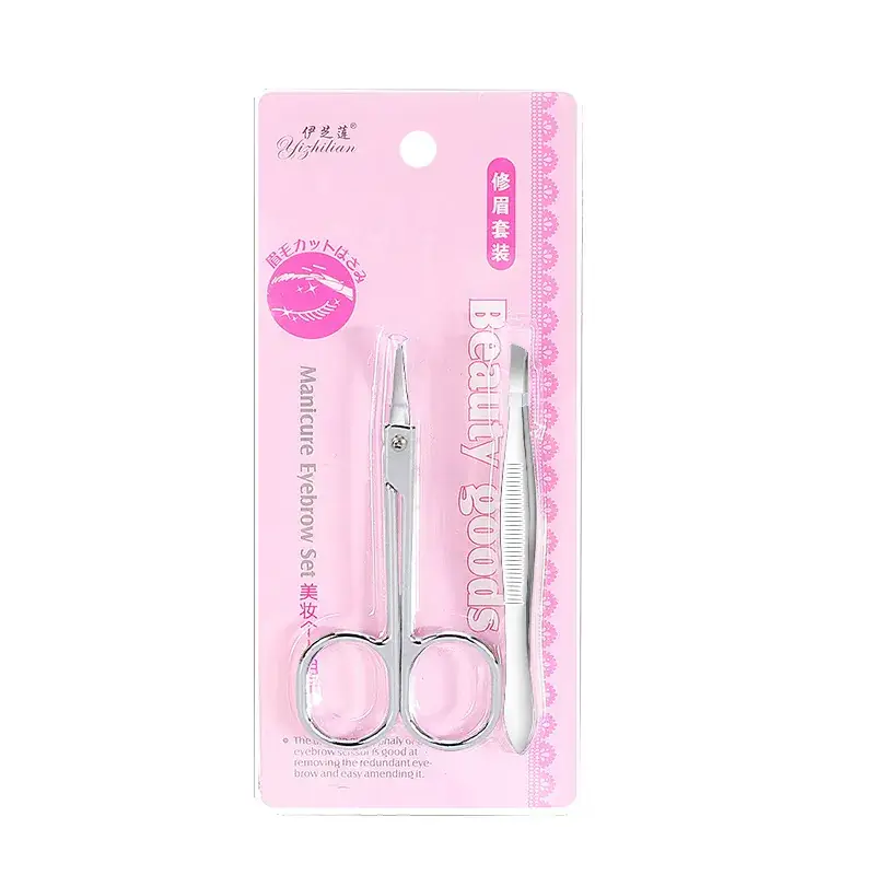 Stainless Steel Eyebrow Scissors Set 40mm Precision - Image 22