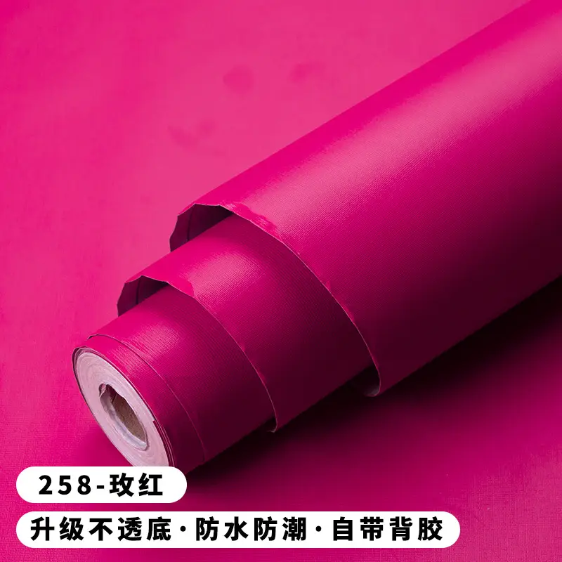Solid Color Wallpaper Self-adhesive Dormitory Waterproof Wallpaper Thickened Bedroom Living Room Warm Stickers Renovation Background Wall Stickers - Image 13