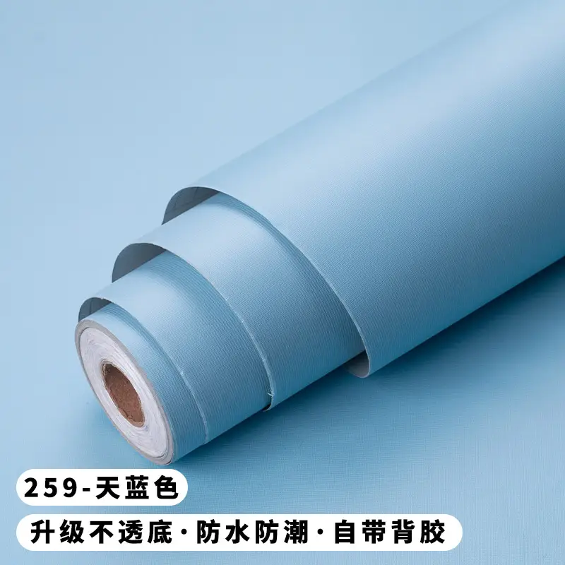 Solid Color Wallpaper Self-adhesive Dormitory Waterproof Wallpaper Thickened Bedroom Living Room Warm Stickers Renovation Background Wall Stickers - Image 14
