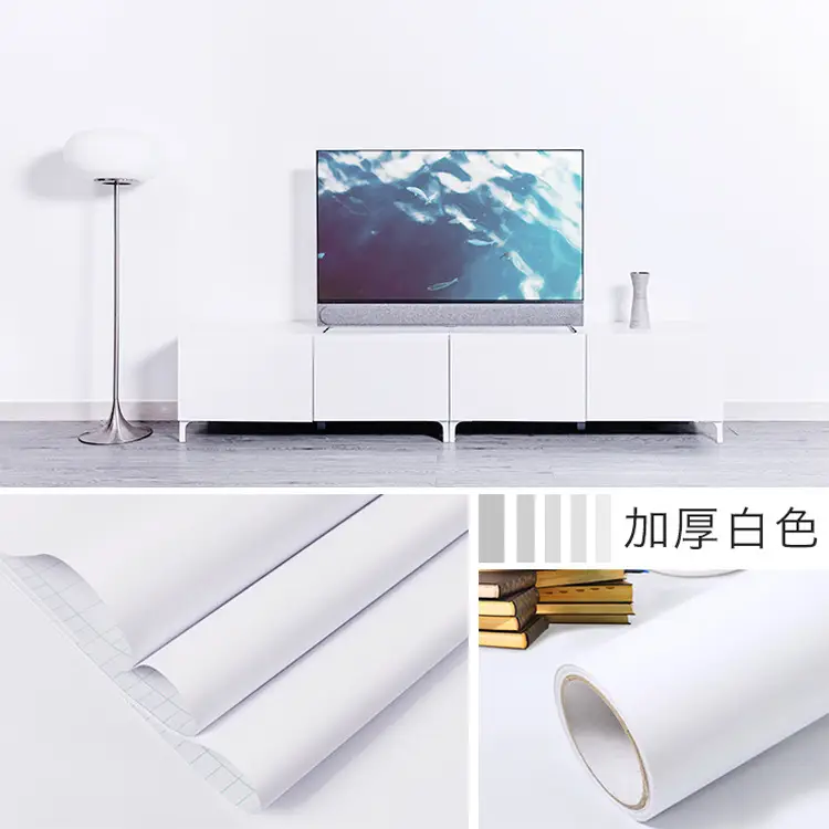 Solid Color Wallpaper Self-adhesive Dormitory Waterproof Wallpaper Thickened Bedroom Living Room Warm Stickers Renovation Background Wall Stickers - Image 16