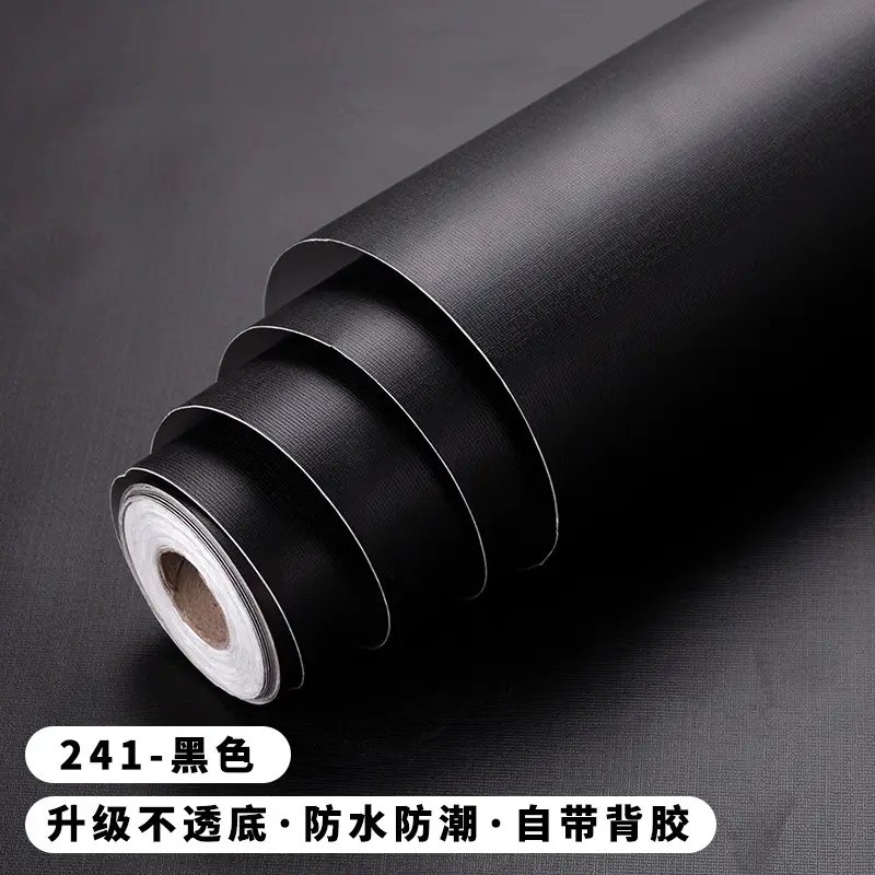 Solid Color Wallpaper Self-adhesive Dormitory Waterproof Wallpaper Thickened Bedroom Living Room Warm Stickers Renovation Background Wall Stickers - Image 2