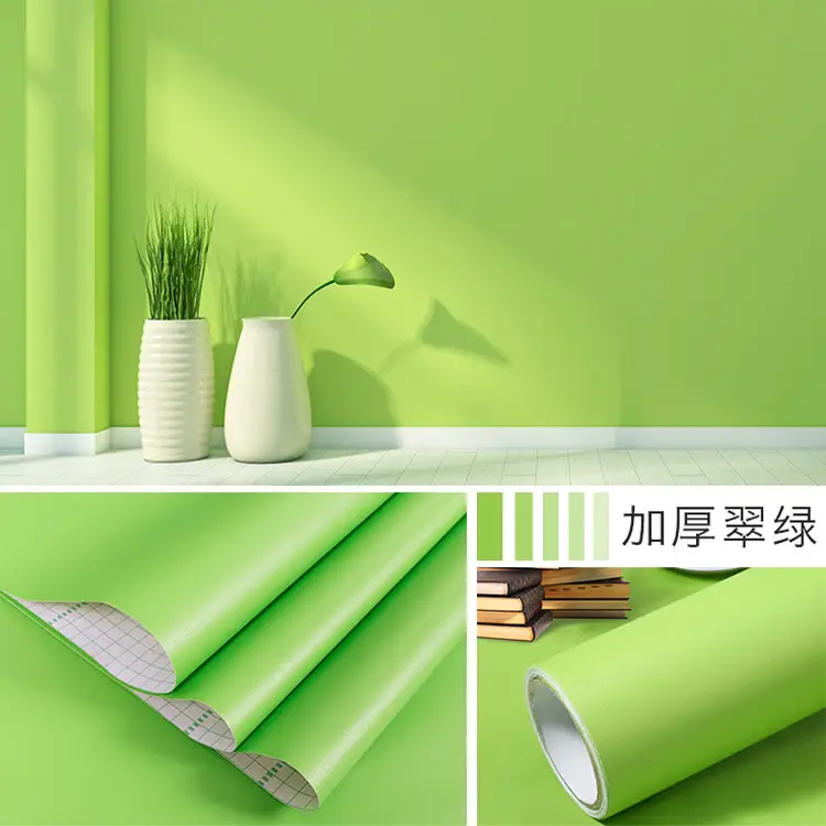Solid Color Wallpaper Self-adhesive Dormitory Waterproof Wallpaper Thickened Bedroom Living Room Warm Stickers Renovation Background Wall Stickers - Image 25
