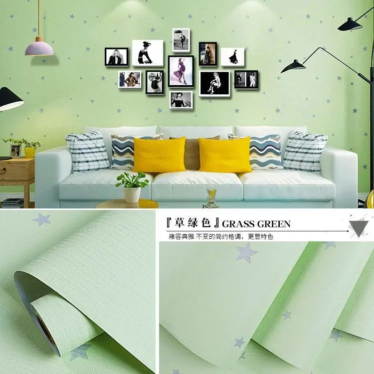Solid Color Wallpaper Self-adhesive Dormitory Waterproof Wallpaper Thickened Bedroom Living Room Warm Stickers Renovation Background Wall Stickers - Image 33