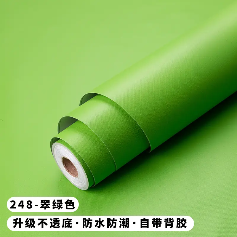 Solid Color Wallpaper Self-adhesive Dormitory Waterproof Wallpaper Thickened Bedroom Living Room Warm Stickers Renovation Background Wall Stickers - Image 6