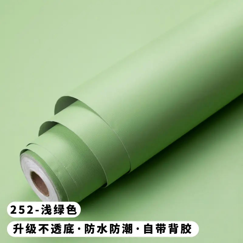 Solid Color Wallpaper Self-adhesive Dormitory Waterproof Wallpaper Thickened Bedroom Living Room Warm Stickers Renovation Background Wall Stickers - Image 9