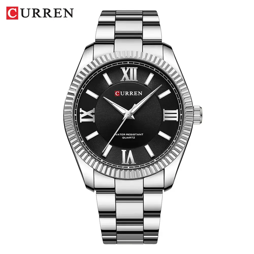 Men's Waterproof Quartz Watch with Gold Steel Band - Image 5