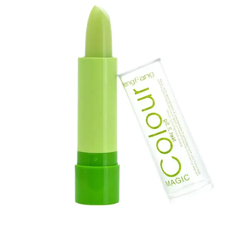 Aloe Vera Green Lipstick for Girls Non-Fading Color-Changing - Image 6