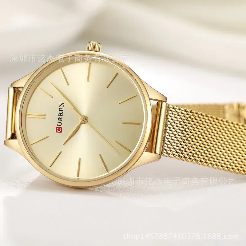 Curren Gold Mesh Watch Women Ultra Thin Quartz - Image 10