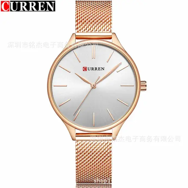 Curren Gold Mesh Watch Women Ultra Thin Quartz - Image 6