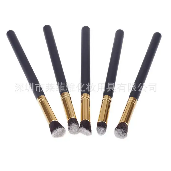 Black-Gold 10pcs makeup brush3